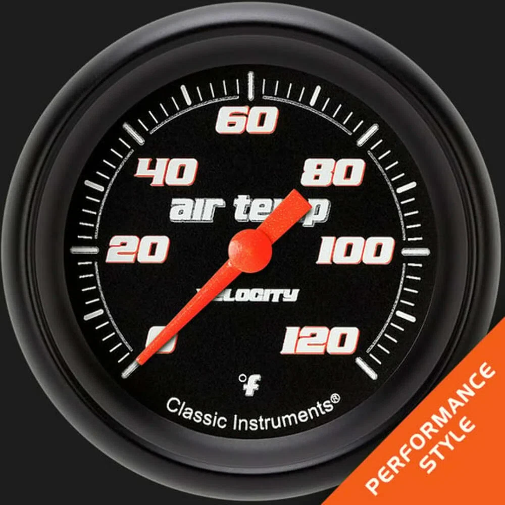 Velocity Black 2 5_8_ Outside Air Temp. Gauge VS399BBPF